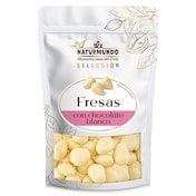 Fresas recubiertas con chocolate blanco Dia Naturmundo 150 g
