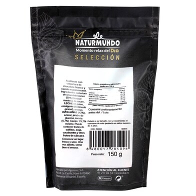 Avellanas recubiertas con chocolate blanco y canela Naturmundo de Dia bolsa 150 g-1