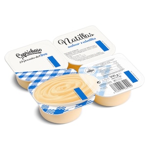 natillas sabor vainilla pack 4 x 125 g