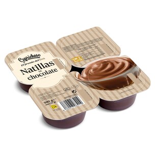 natillas de chocolate pack 4 x 125 g