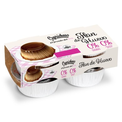 Flan de huevo Doble 0% Caprichoso Dia pack 4 x 100 g-0