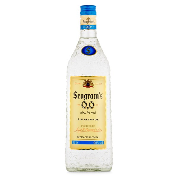 Ginebra Dry Gin 0,0 Sin Alcohol Seagram'S Botella 1 L