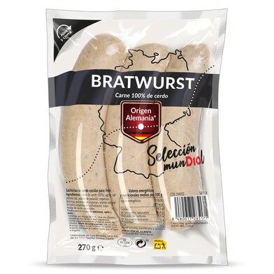 Salchichas bratwurst Selección Mundial de Dia bolsa 270 g-0