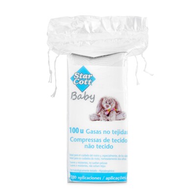 Gasas no tejidas Star cott bolsa 100 unidades-0 Gasas no tejidas Star cott bolsa 100 unidades-0