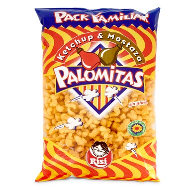 Palomitas sabor ketchup y mostaza Risi bolsa 105 g-0 Palomitas sabor ketchup y mostaza Risi bolsa 105 g-0