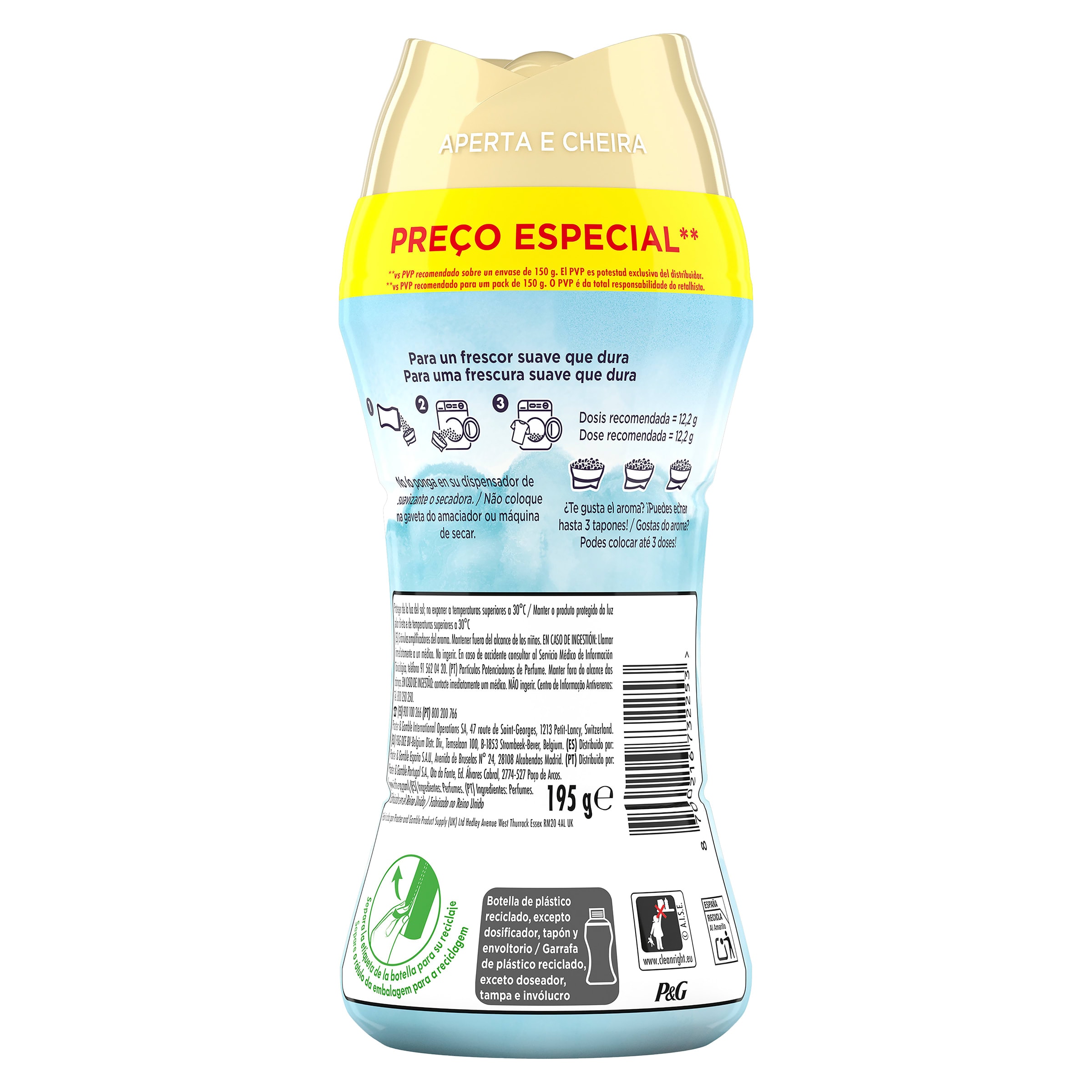 Perlas de perfume Flores de Algodón Lenor 195 g