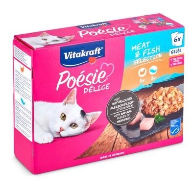 Alimento para gatos con pavo y salmón Vitakraft caja 510 g-0 Alimento para gatos con pavo y salmón Vitakraft caja 510 g-0
