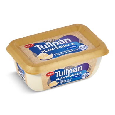 Plantequilla con sal Tulipán tarrina 200 g-0 Plantequilla con sal Tulipán tarrina 200 g-0