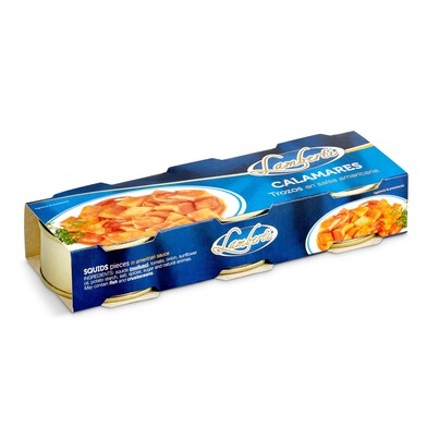 Trozos de calamar en salsa americana Lamberti lata 3 x 51 g-0 Trozos de calamar en salsa americana Lamberti lata 3 x 51 g-0