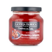 Salsa dulce de pimiento y jalapeño La vieja fabrica frasco 280 g