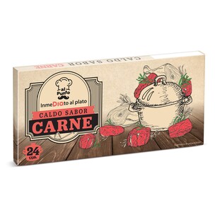 pastillas de caldo de carne 24 unidades