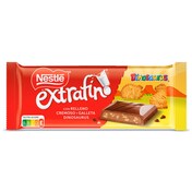 Chocolate con leche con relleno cremoso y trocitos de galleta Dinosaurus Nestlé 84 g