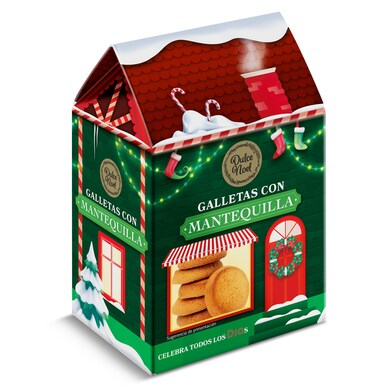 Galletas con mantequilla Dulce Noel Dia caja 125 g-0 Galletas con mantequilla Dulce Noel Dia caja 125 g-0