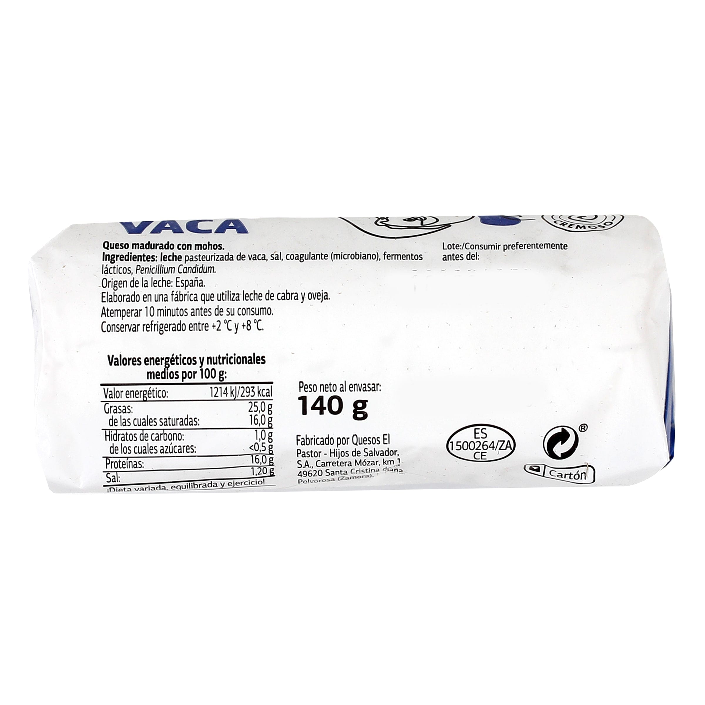 Rulo de queso de vaca Dia Láctea 140 g