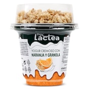 Yogur cremoso con naranja y granola Dia Láctea vaso 230 g