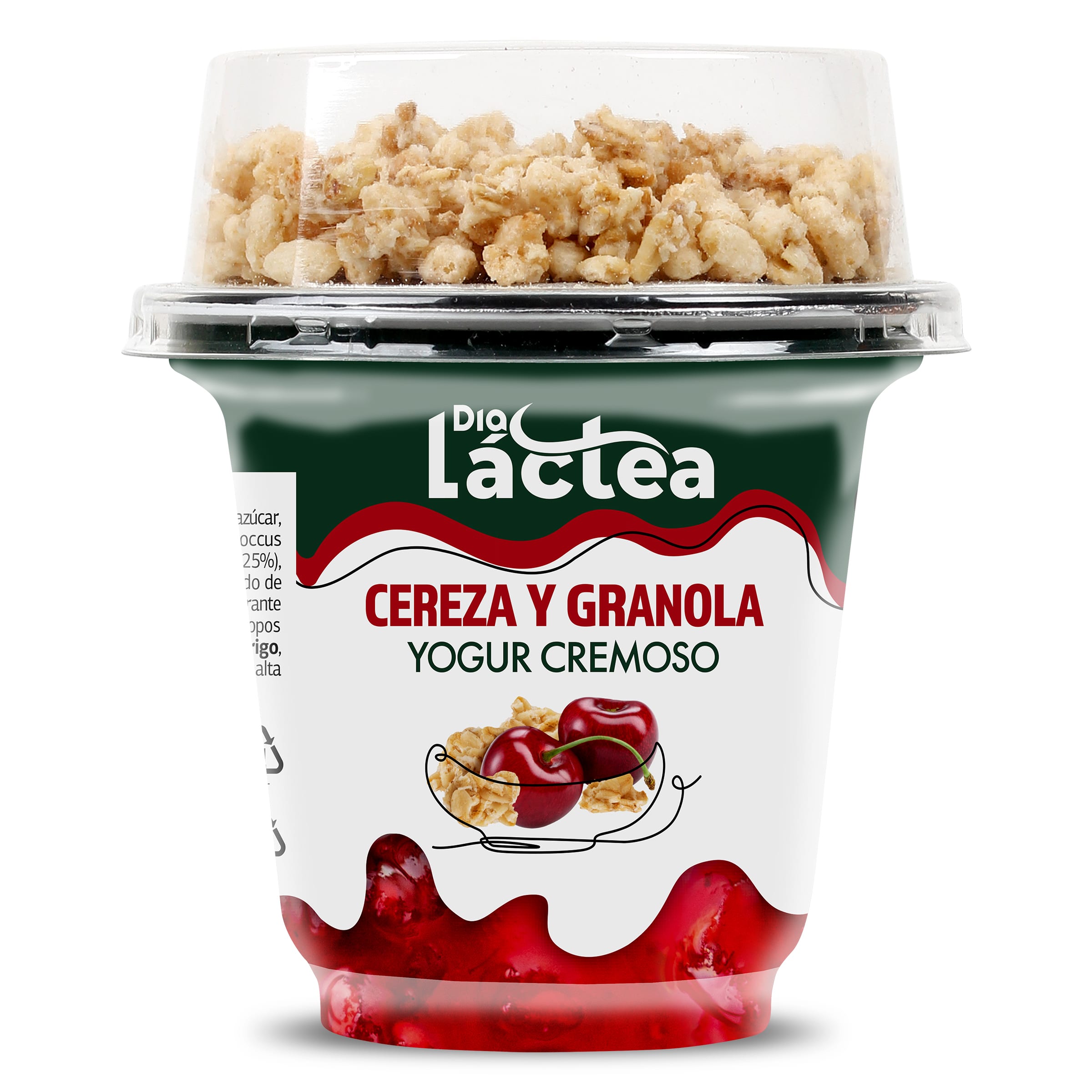 Yogur cremoso con cereza y granola Dia Láctea 230 g