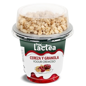 yogur cremoso con cereza y granola vaso 230 g