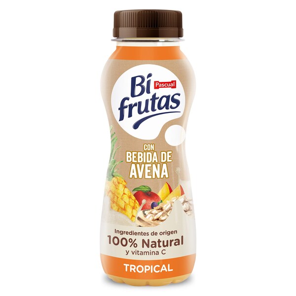 Bebida De Zumo Frutas Tropical Y Bebida Avena Pascual Bifrutas 240 Ml.