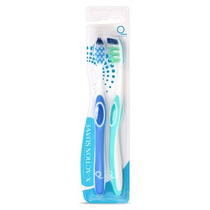 cepillo de dientes x-action suave 2 unidades