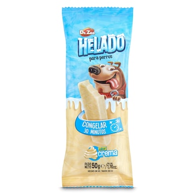Helado para perros sabor crema Dr. Zoo bolsa 50 g-0