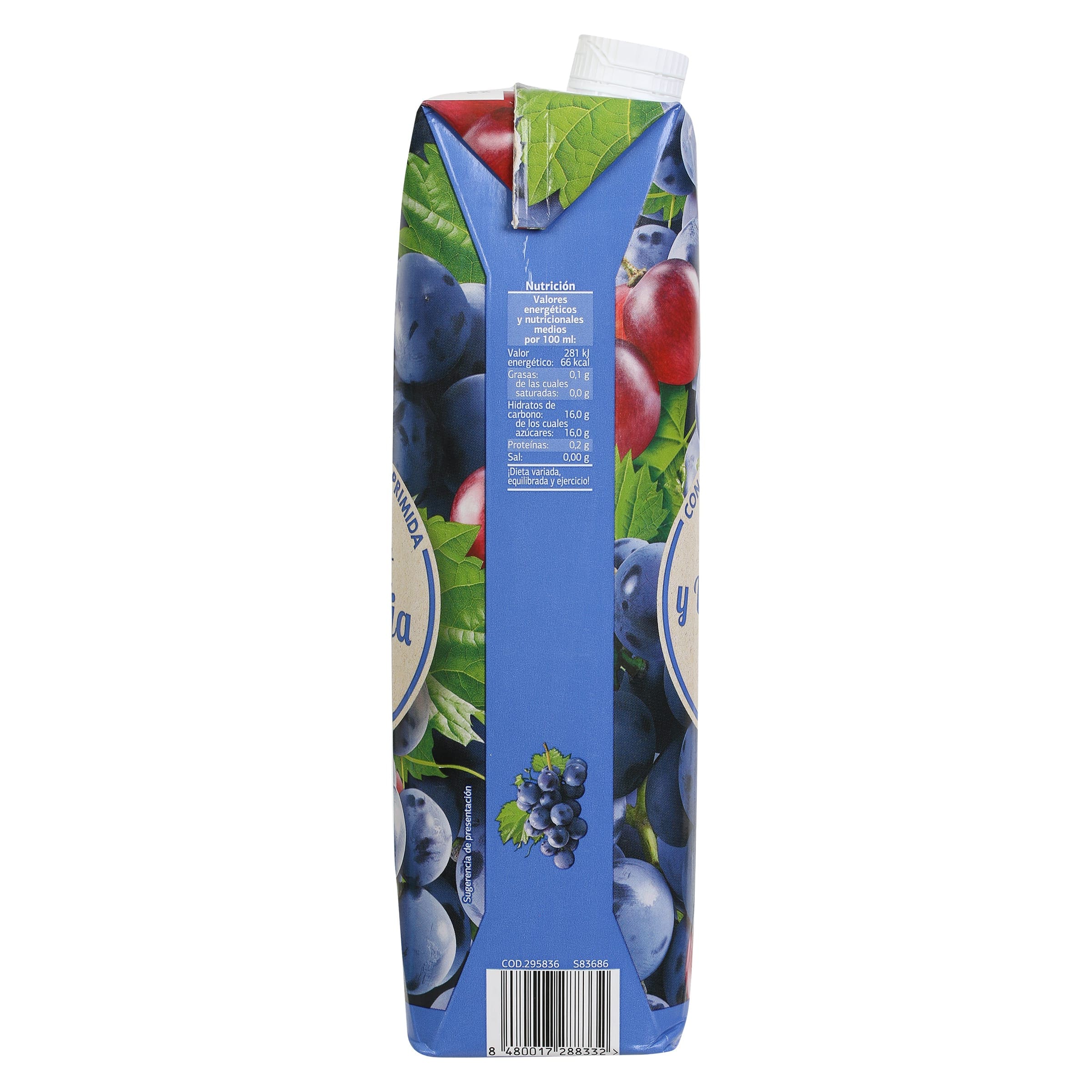 Zumo de uva Merlot y uva roja Dia Saborfera 1 L