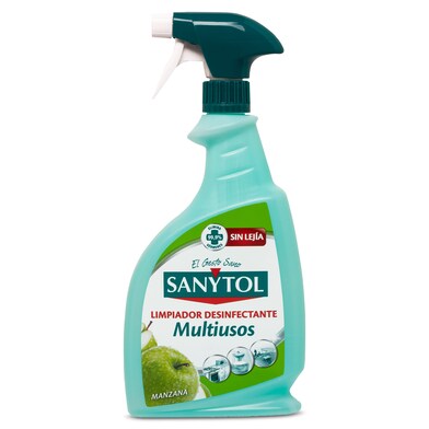Limpiador desinfectante multiusos manzana Sanytol spray 750 ml-0 Limpiador desinfectante multiusos manzana Sanytol spray 750 ml-0