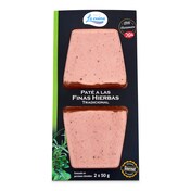 Paté de cerdo a las finas hierbas 2 unidades La cuina blister 100 g