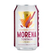 Cerveza morena tostada suavemente Ambar lata 33 cl