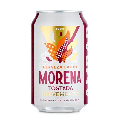 Cerveza morena tostada suavemente Ambar lata 33 cl-0