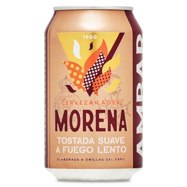 Cerveza Morena Tostada Suavemente Ambar Lata 33 Cl.