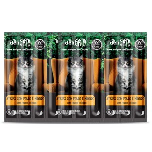 snack para gatos sticks de pollo e higado 10 x 5 g