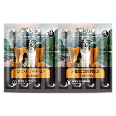 Snack para perros sticks con pollo Deliperro de Dia bolsa 88 g-0