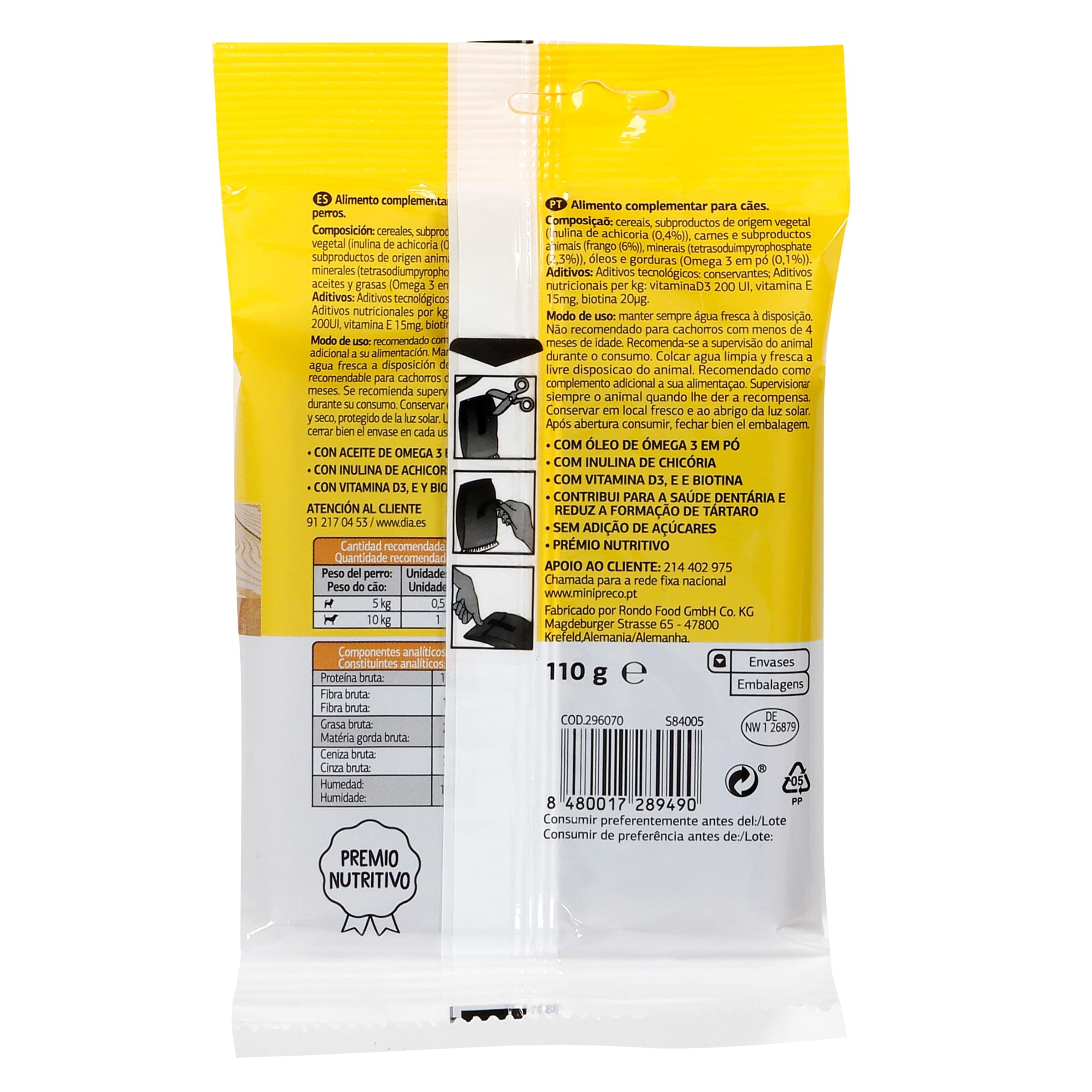 Ministick dental para perros Dia Deliperro 110 g