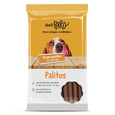 Snack para perros palitos con pollo Deliperro de Dia bolsa 200 g-0
