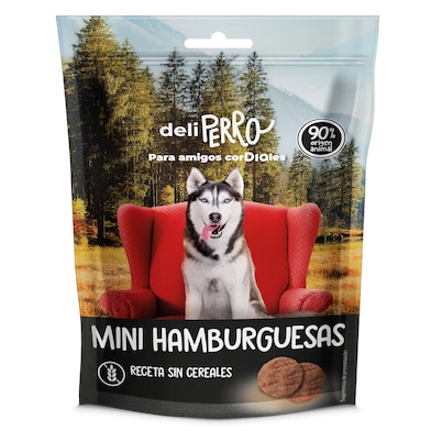 Alimentos para perros mini hamburguesas Deliperro de Dia bolsa 70 g-0