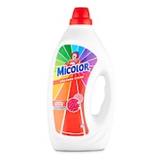 Detergente máquina líquido gel colores vivos Micolor garrafa 30 lavados