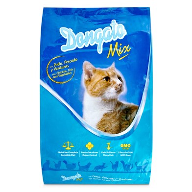 Alimento para gatos mix Dongato bolsa 7.5 Kg-0