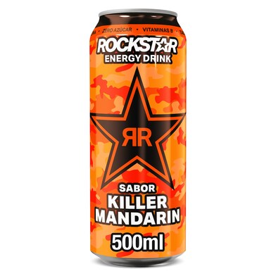 Bebida energética sabor killer mandarin Rockstar lata 500 ml-0 Bebida energética sabor killer mandarin Rockstar lata 500 ml-0