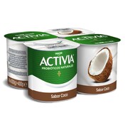 Bífidus sabor coco Activia pack 4 x 100 g