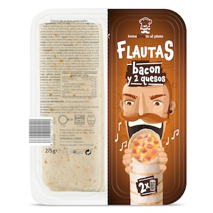 flautas de bacon y 2 quesos 275 g