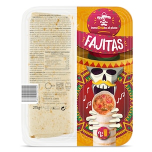 fajitas de pollo con verduras 275 g