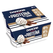 Yogur desnatado de proteínas sabor stracciatella Danone pack 4 x 100 g