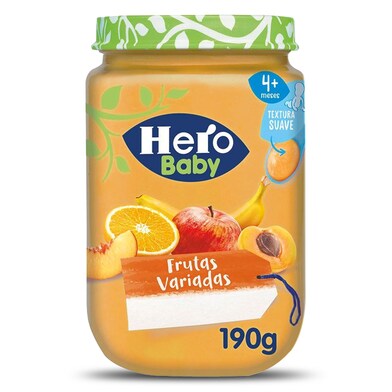 Puré de frutas variadas Hero frasco 190 g-0