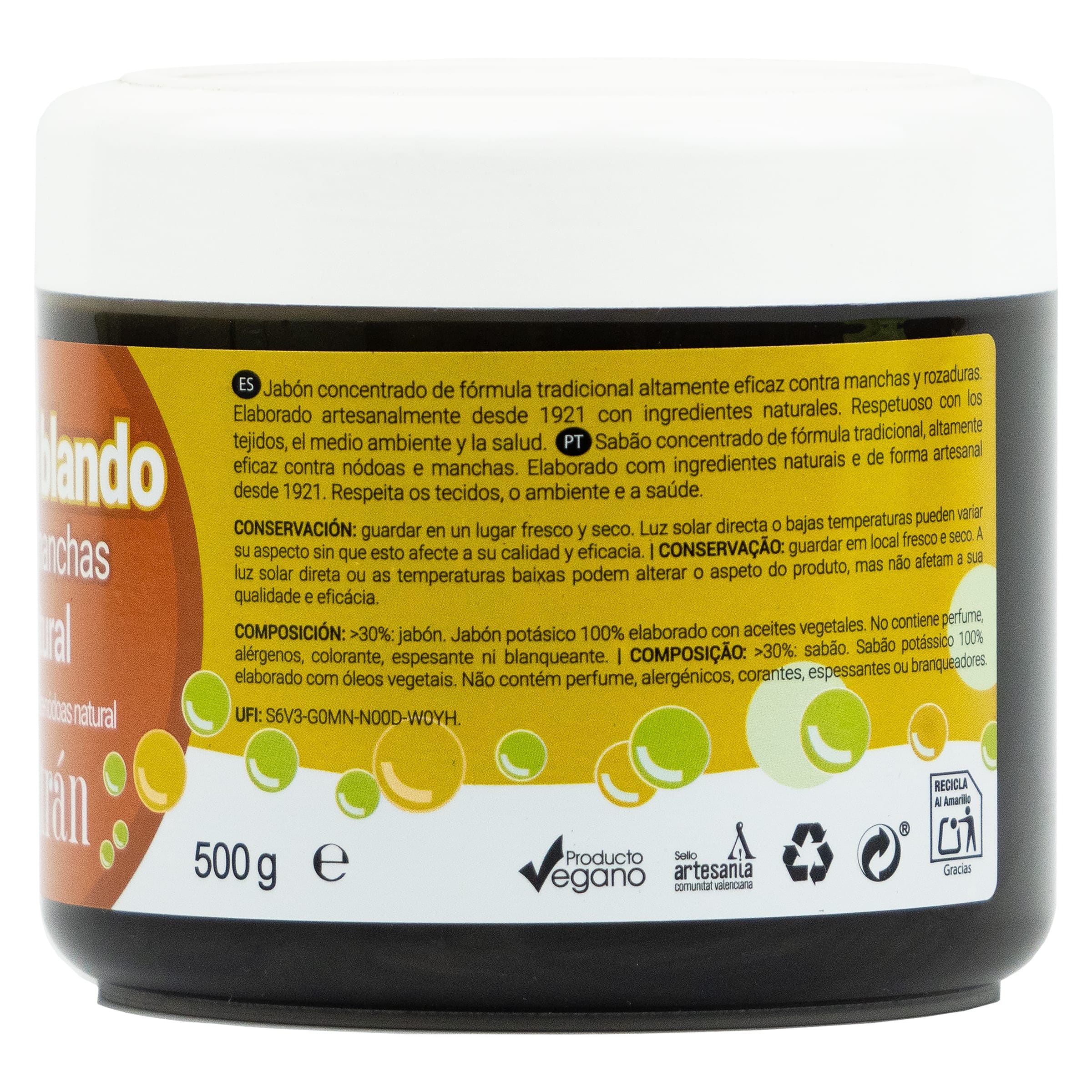 Jabón blando quitamanchas natural Beltrán 500 g