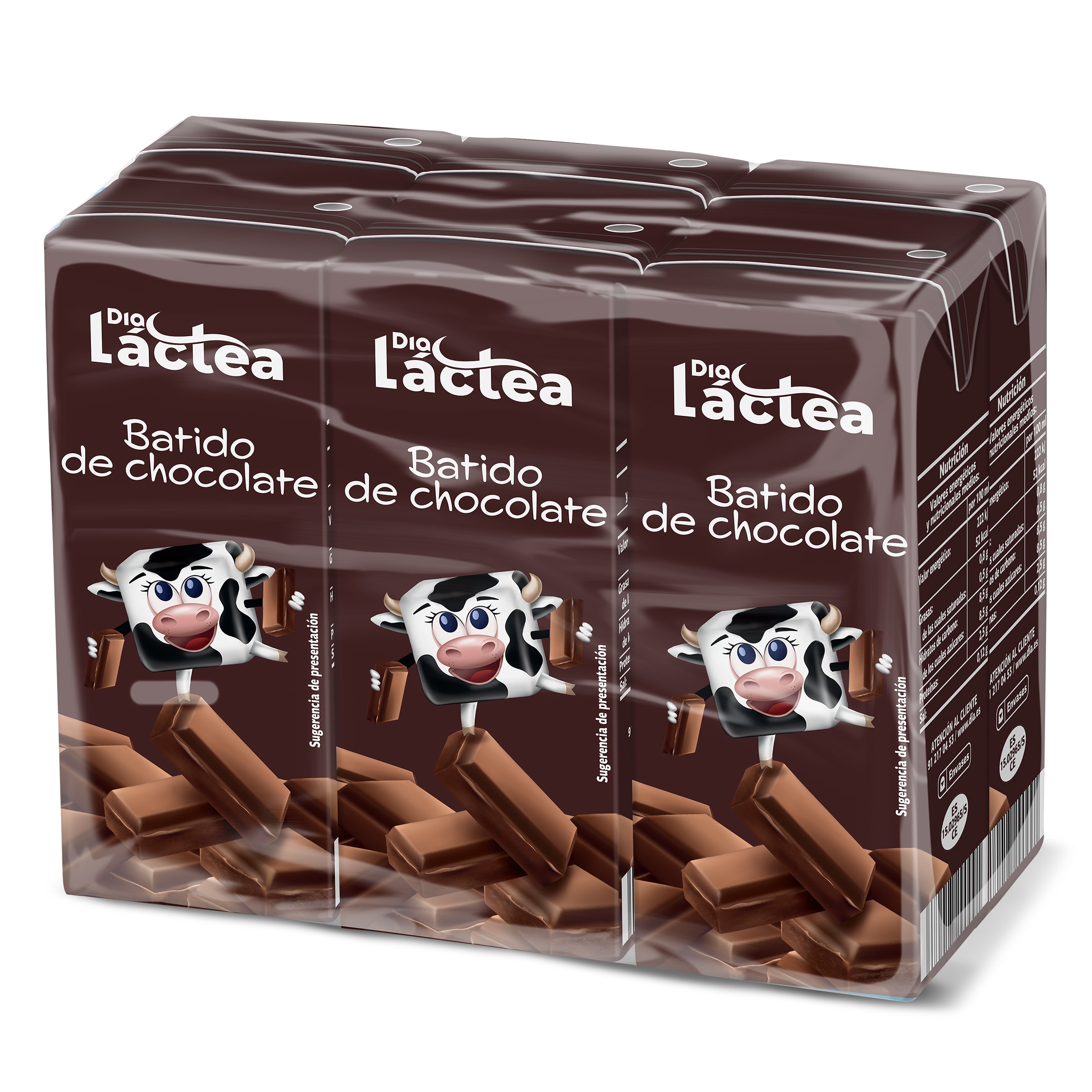 Batido de chocolate Dia Láctea brik 6 x 200 ml - Supermercados DIA