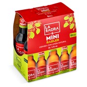 Cerveza radler con limón natural mini La sagra pack 6 x 20 cl