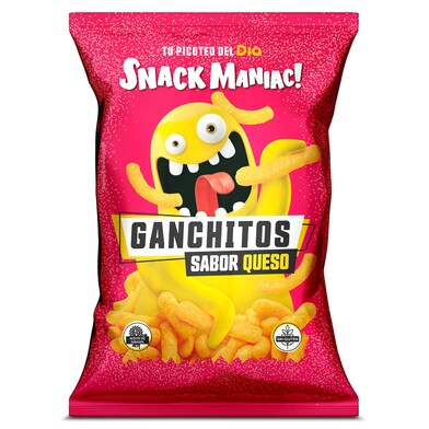 Ganchitos sabor queso Snack Maniac de Dia bolsa 80 g-0