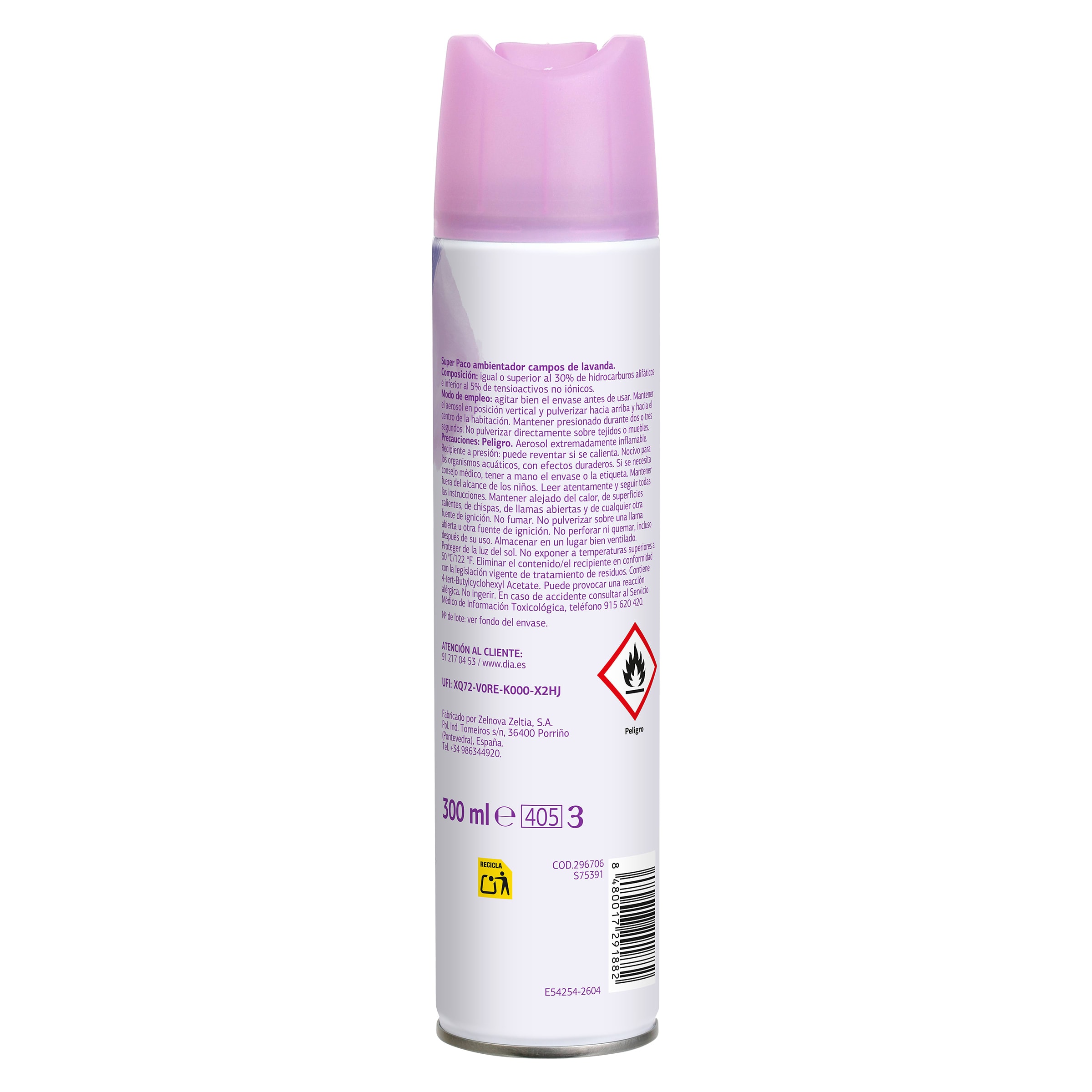 Ambientador campos de lavanda Dia Super Paco 300 ml