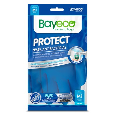 Guantes antibacterias protect Bayeco bolsa 1 unidad-0 Guantes antibacterias protect Bayeco bolsa 1 unidad-0