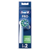 Recambio cepillo dental cross action Oral-B Pro blister 2 unidades